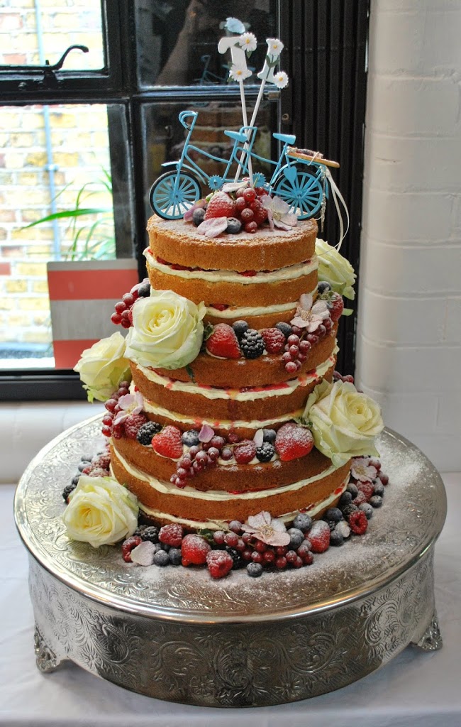 A Trio Of Naked Wedding Cakes Little Bear Cakery