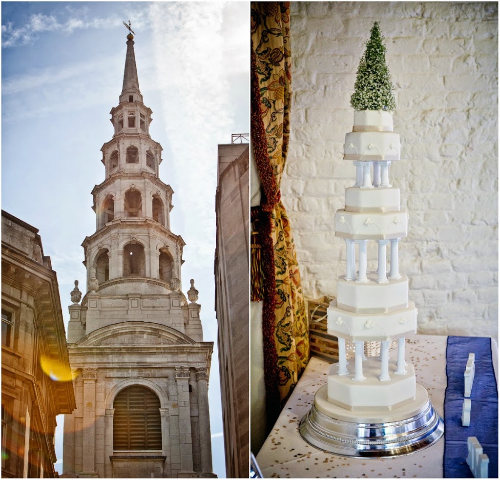 St Bride’s Church Wedding Cake
